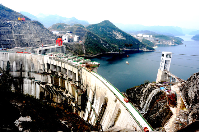 北斗制冷构皮滩水电站项目